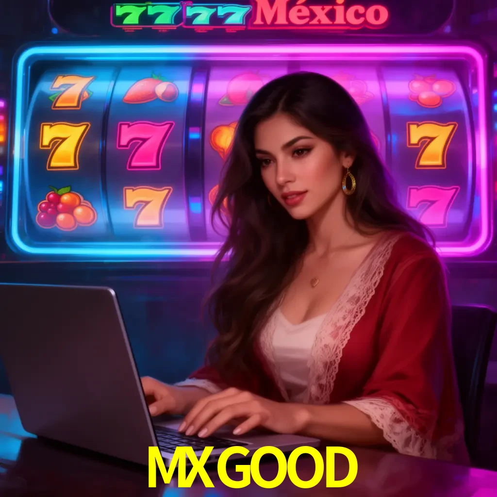 MXGOOD Slots - tragamonedas, RTP y control Tragamonedas MXGOOD con símbolos, saldo móvil y reglas de apuesta visibles